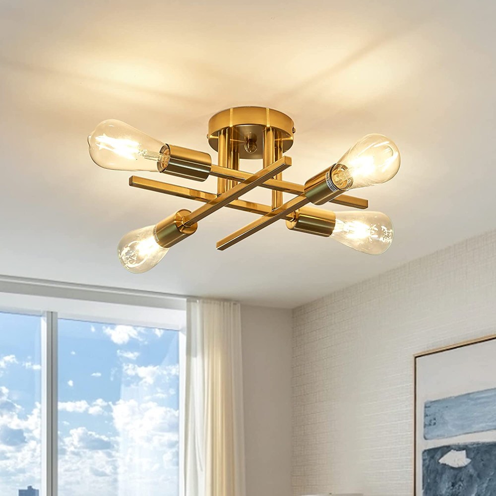Modern Light Pendant, Gold