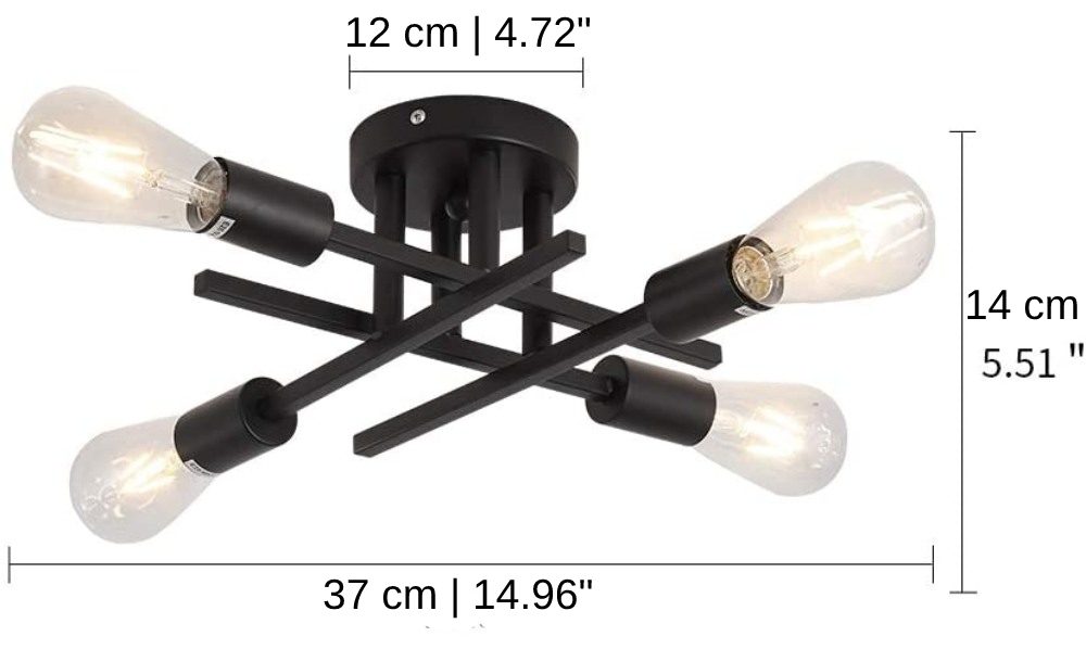 Modern Light Pendant, Gold