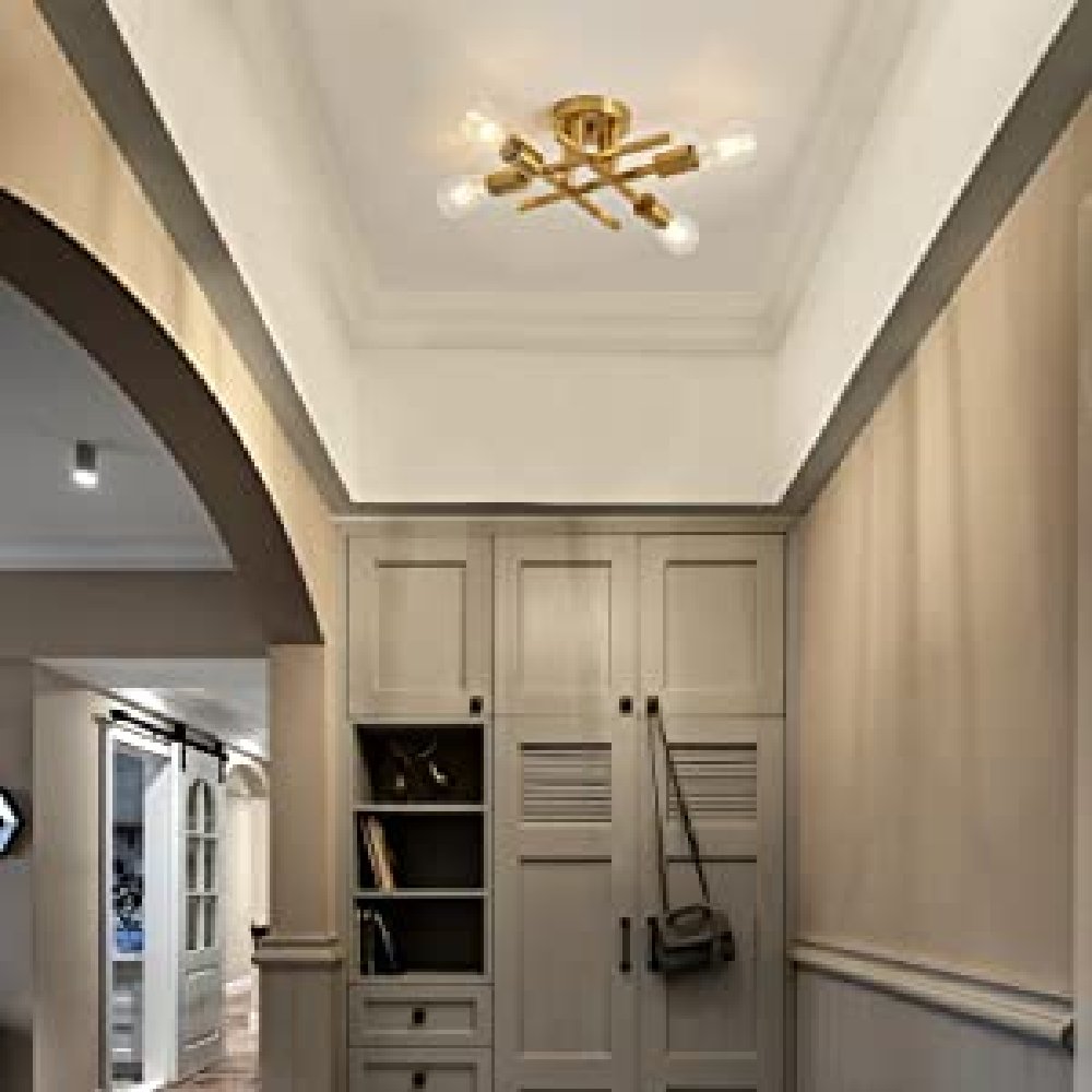 Modern Light Pendant, Gold