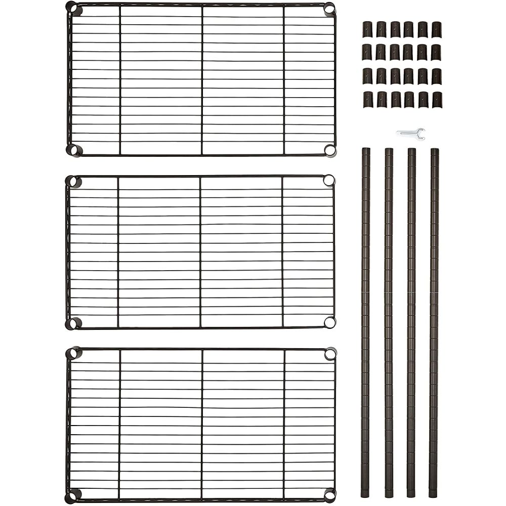 Heavy Duty Shelving Unit, 5-Shelf, Black