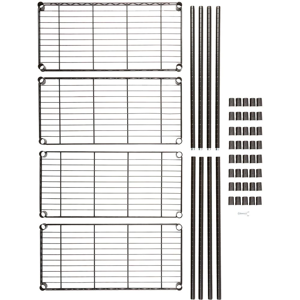 Heavy Duty Shelving Unit, 5-Shelf, Black